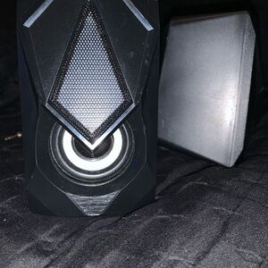 Sleek Black Portable Bluetooth Speaker